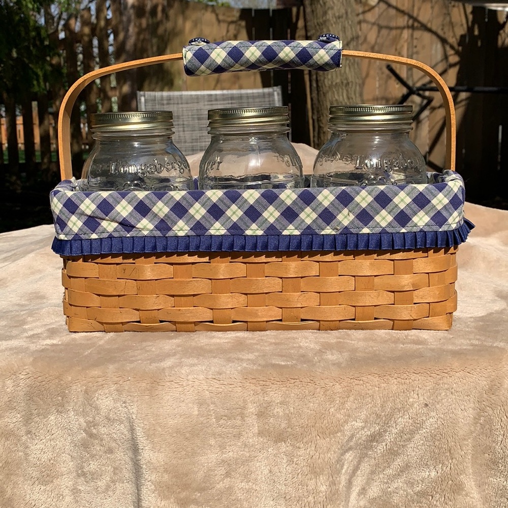 Longaberger 2003 Blue Ribbon Jar Basket